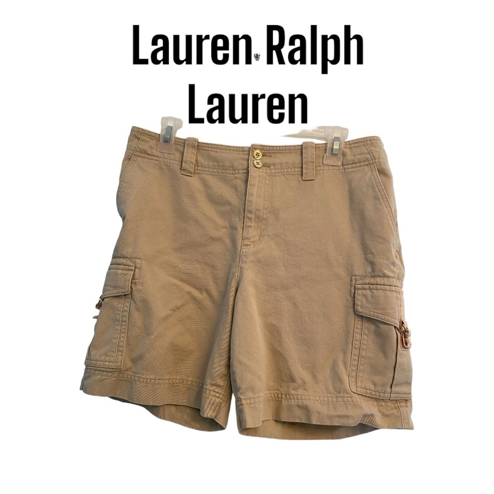 Lauren Ralph Lauren Cotton Khaki Cargo Shorts 10P